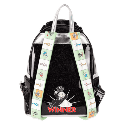 Loungefly Monopoly 90th Anniversary Pennybags Glitter Cosplay Mini Backpack