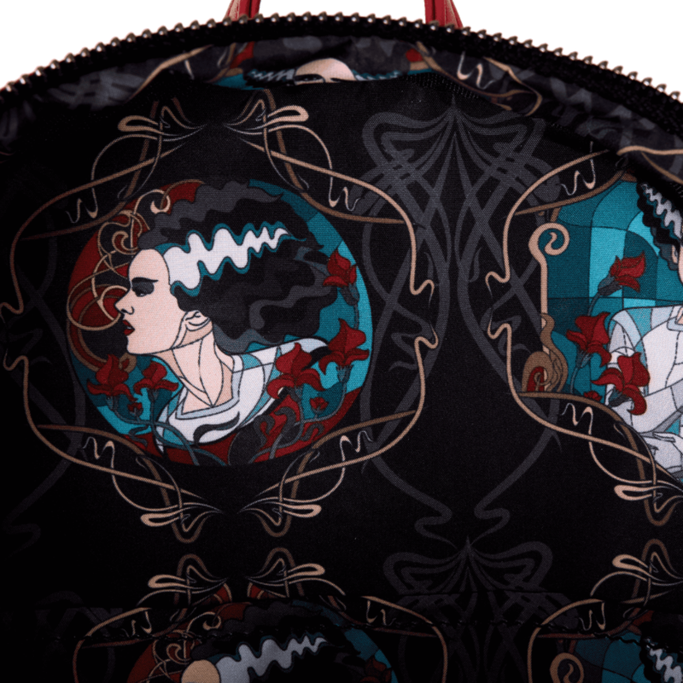 Loungefly Universal Monsters The Bride Of Frankenstein Stained Glass Mini Backpack