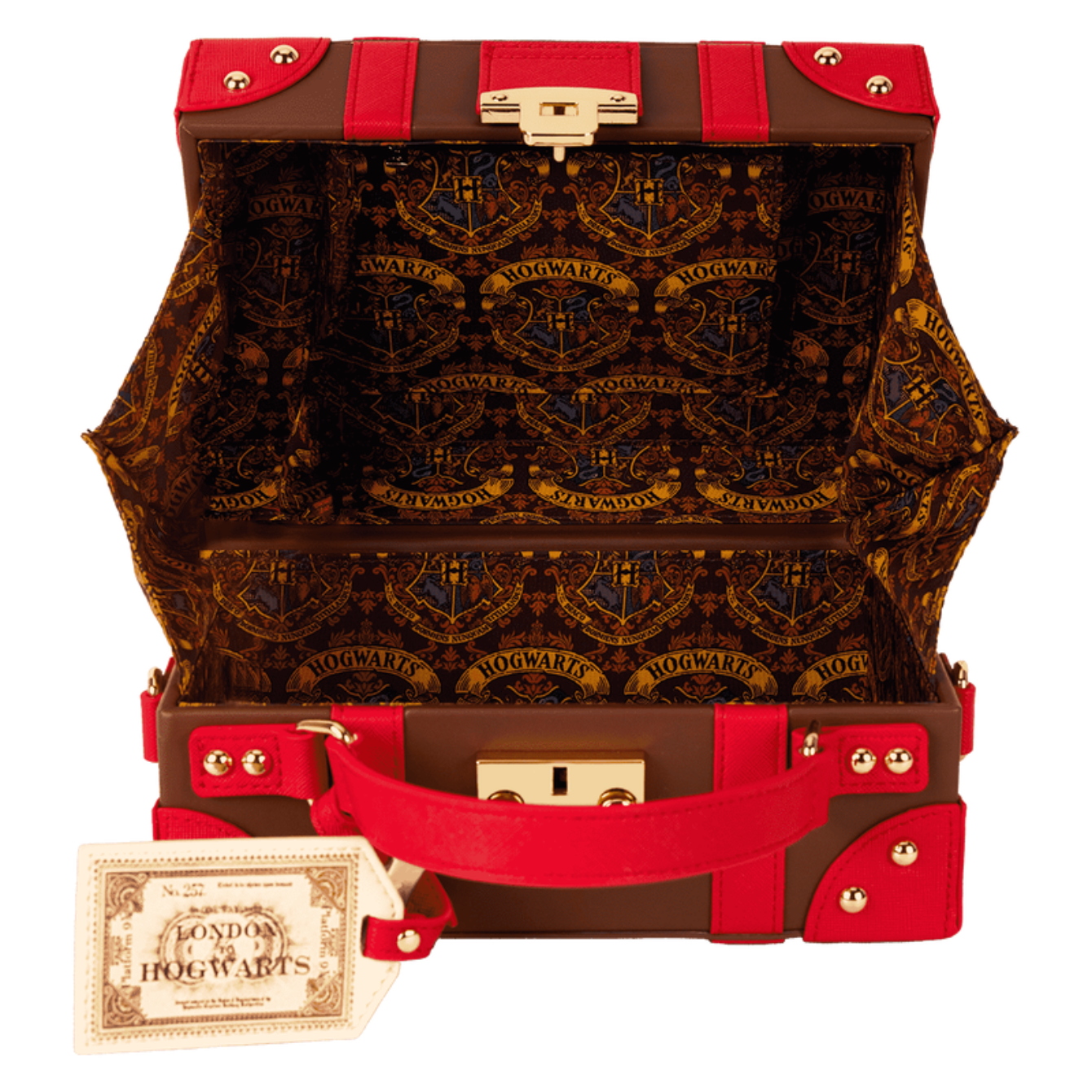 Loungefly Harry Potter Hogwarts Express Luggage Trunk Crossbody Bag