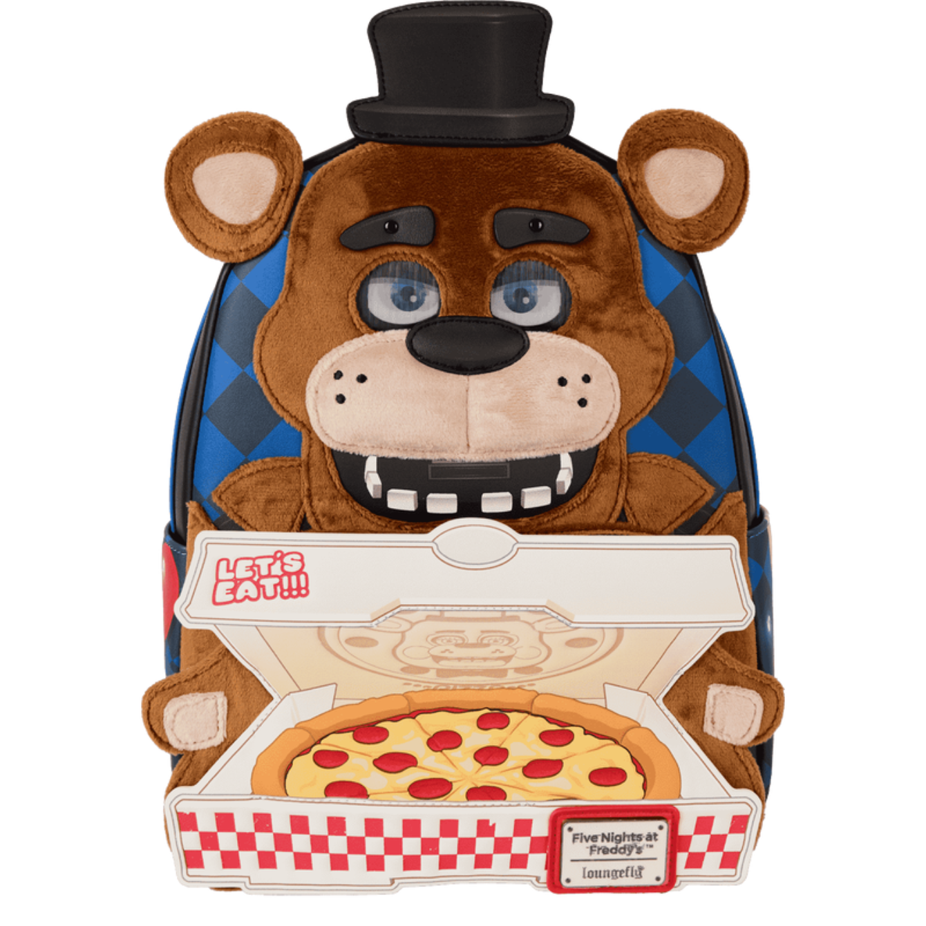 Loungefly Five Nights at Freddy's Freddy Fazbear Plush Cosplay Lenticular Mini Backpack
