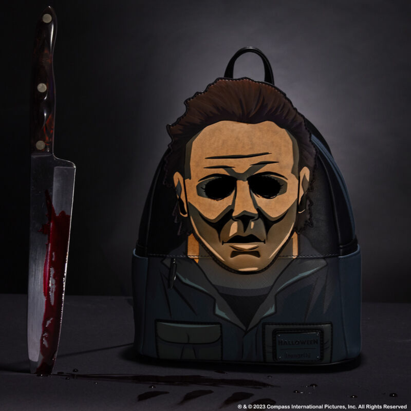Loungefly Halloween Michael Myers Glow Mask Cosplay Mini Backpack