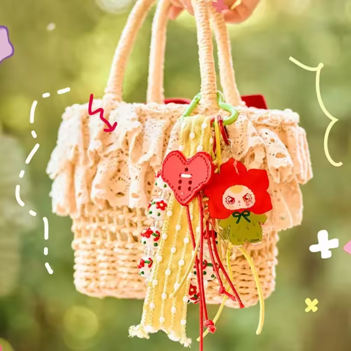 Baby Three Keychain Kawaii Doll Figure Mystery Box Collection Gifts