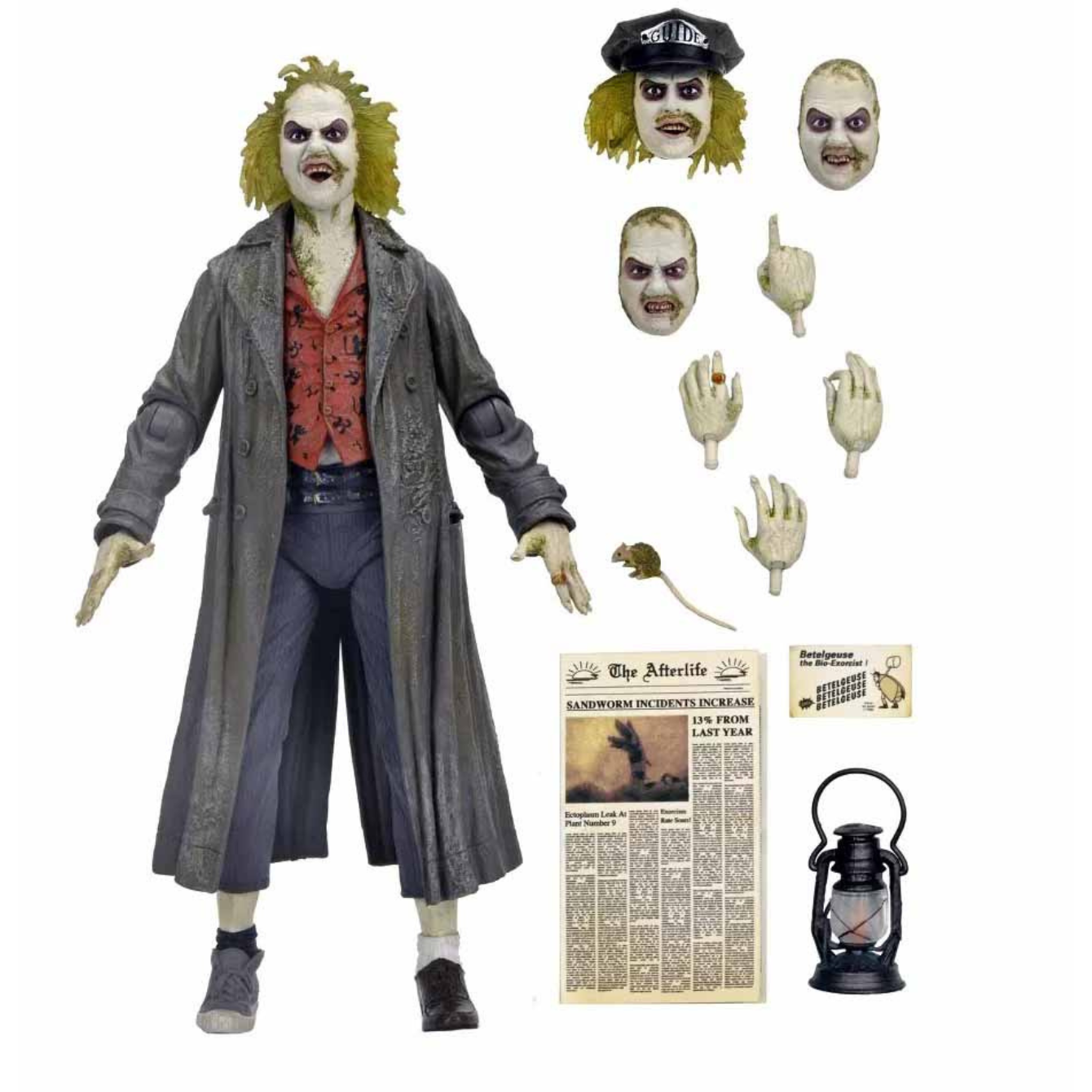 NECA Ultimate Beetlejuice (1988) Tour Guide "The BioExorcist" 7" Scale Action Figure