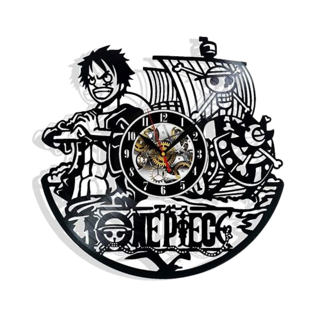 One Piece Vinyl Wall Clock
