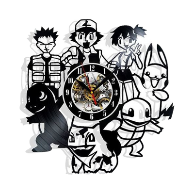 Pokemon Vinyl Wall Clock