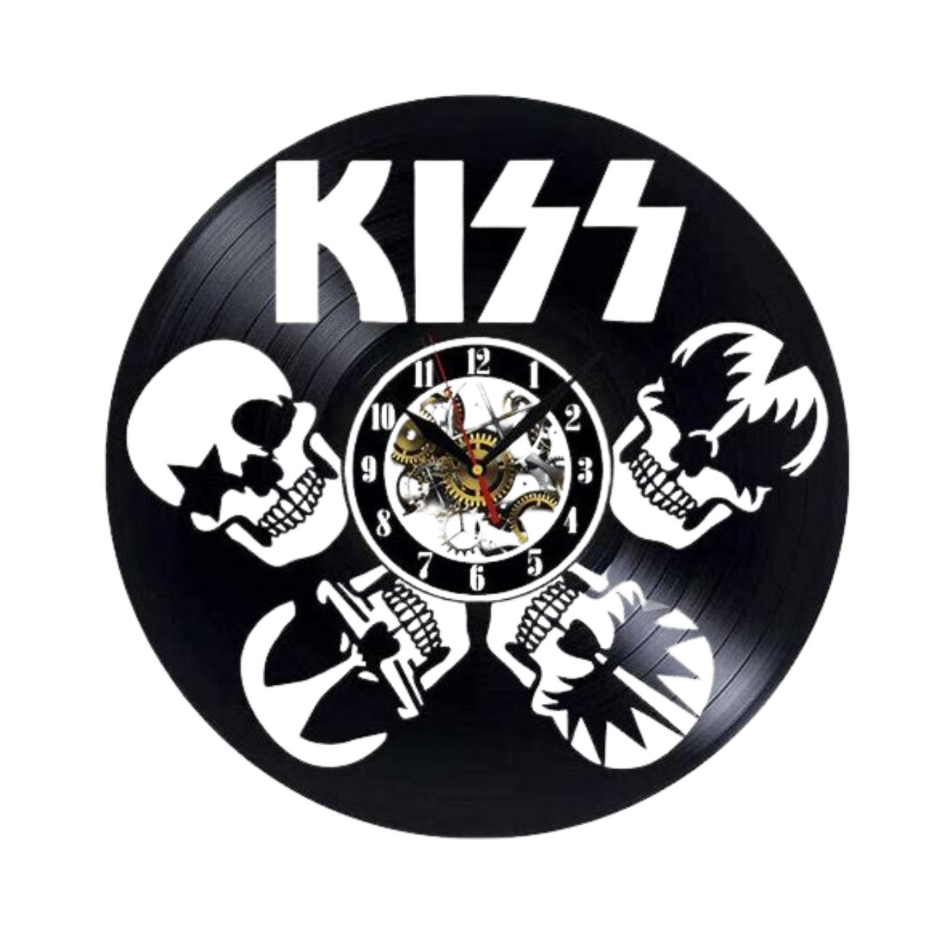 Kiss Rock Vinyl Wall Clock