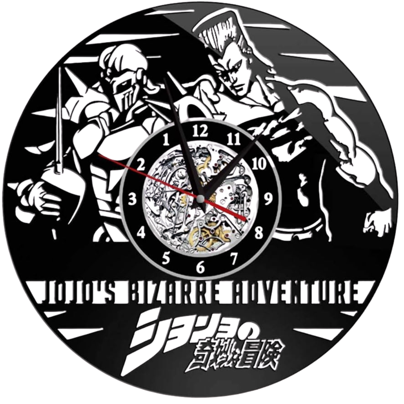 Jojo's Bizarre Adventure Vinyl Wall Clock