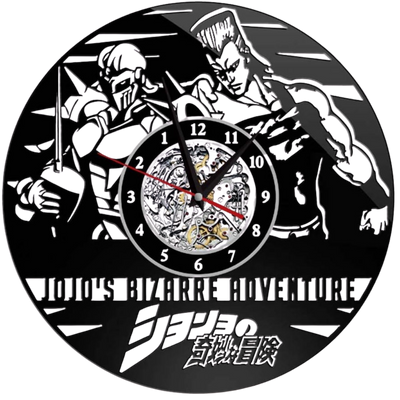 Jojo's Bizarre Adventure Vinyl Wall Clock