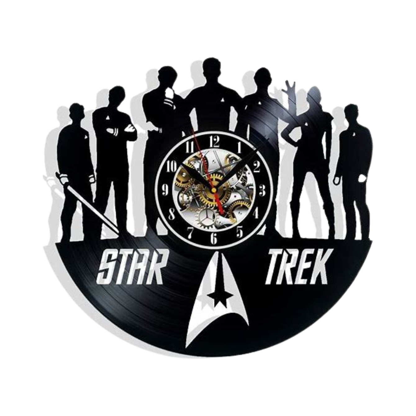 Star Trek Vinyl Wall Clock Retro Decor