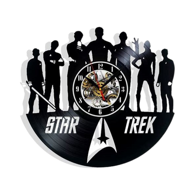 Star Trek Vinyl Wall Clock Retro Decor