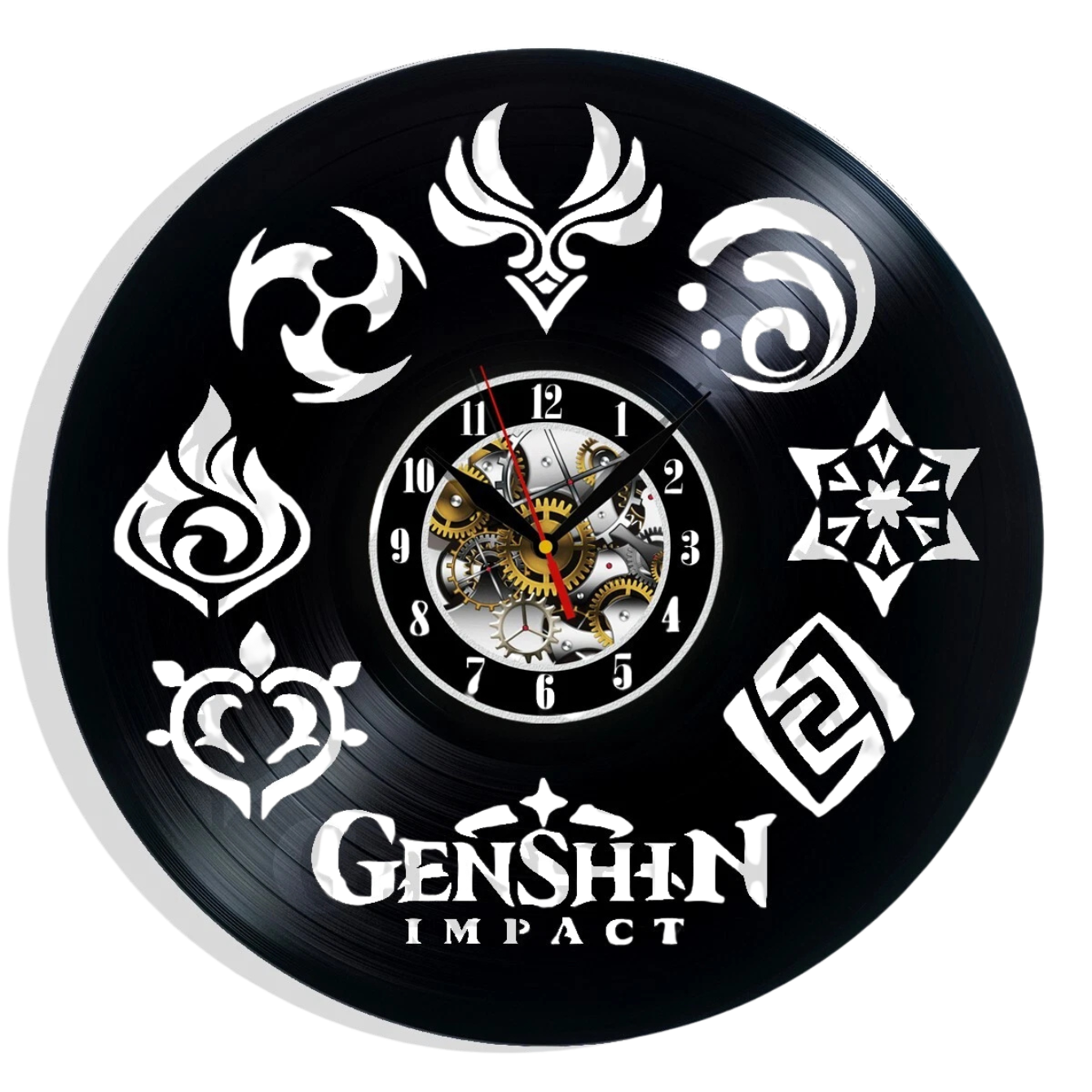 Genshin Impact Vinyl Wall Clock