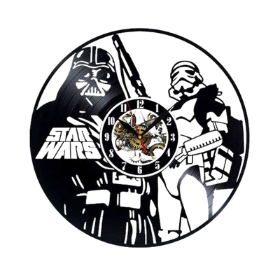 Star Wars Vinyl Wall Clock - Retro Decor