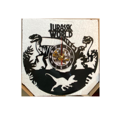 Jurassic Park Vinyl Clock
