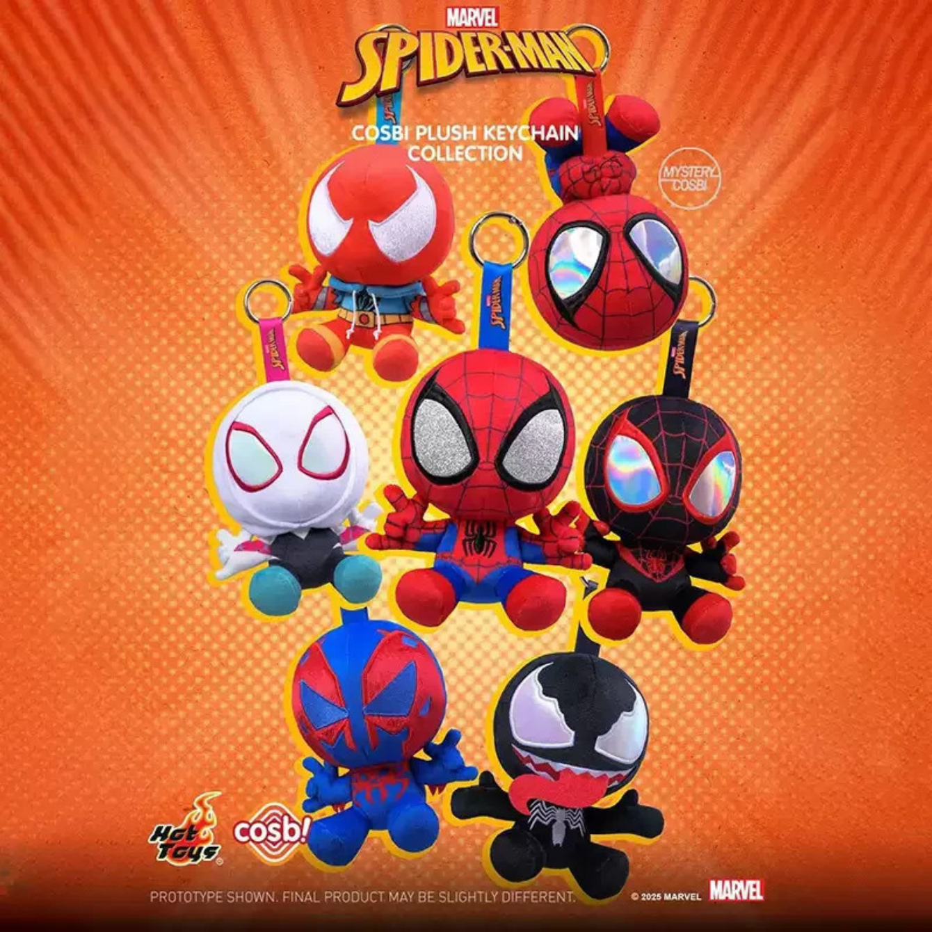HOT TOYS x Marvel Spider-Man COSBI Series Plush Blind Box