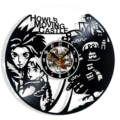 Howl's Moving Castle Vinyl Wall Clock
