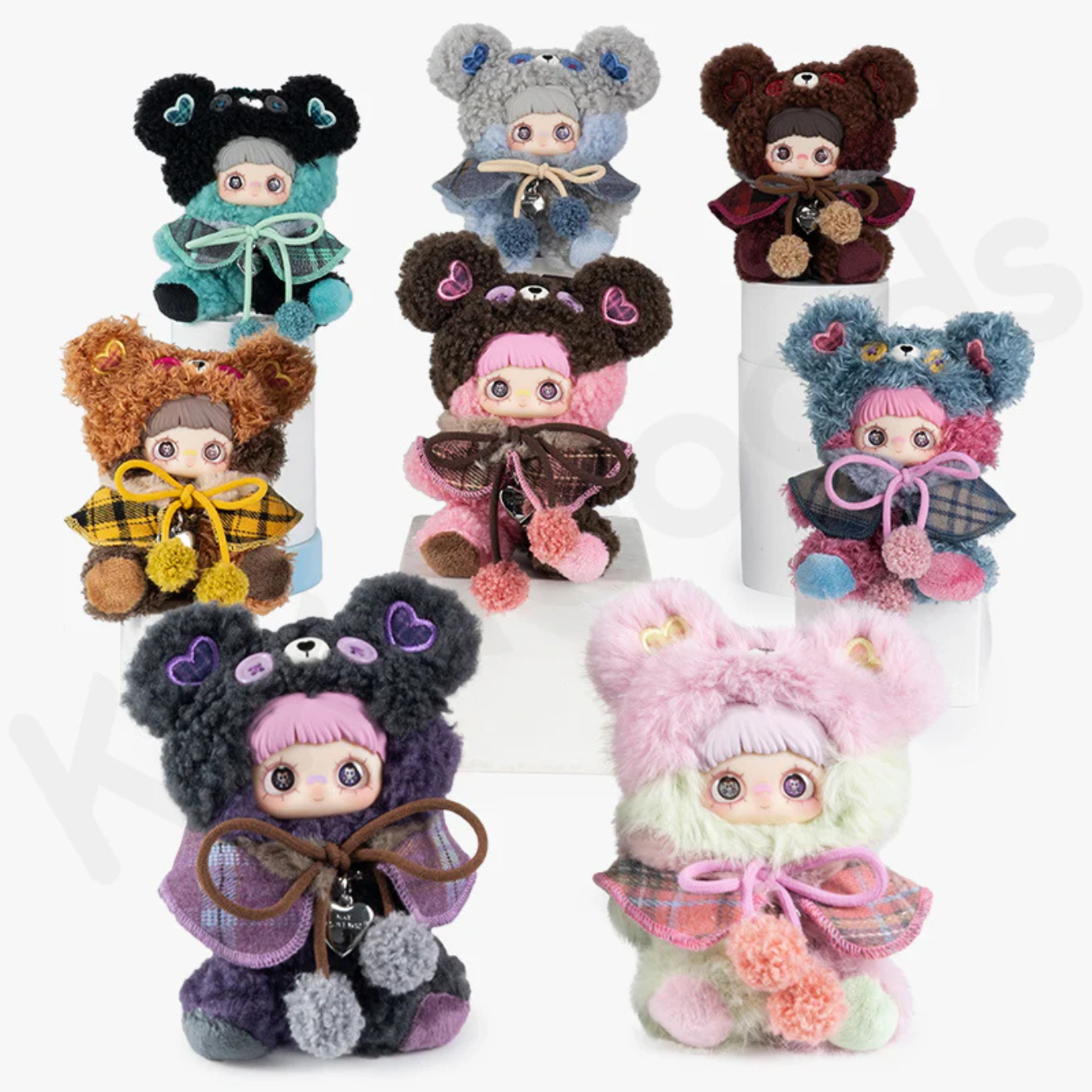MayMei Blind Box Plush Figures, Maymei Tiny Bear Cookie Series