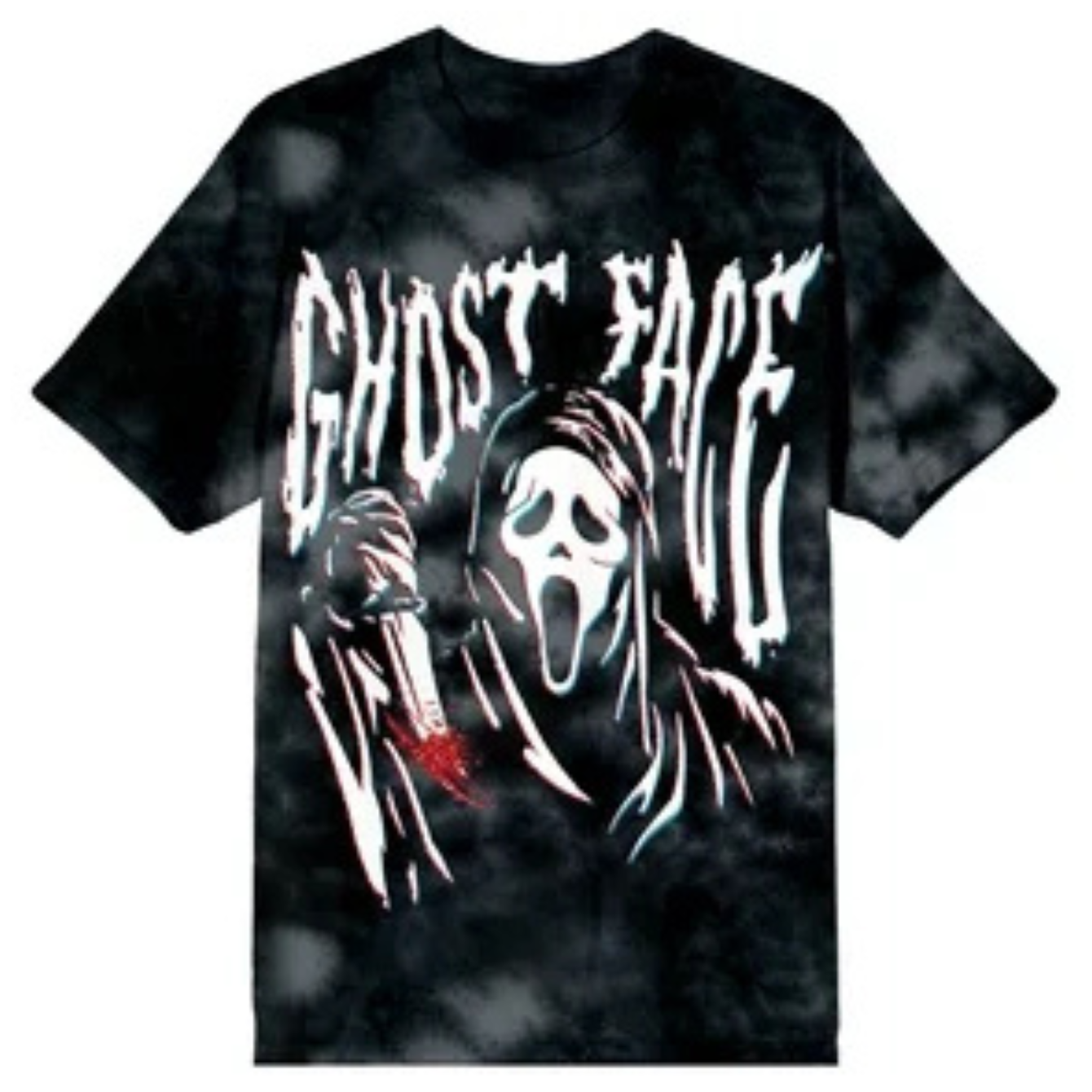 ghost face cloud wash tee