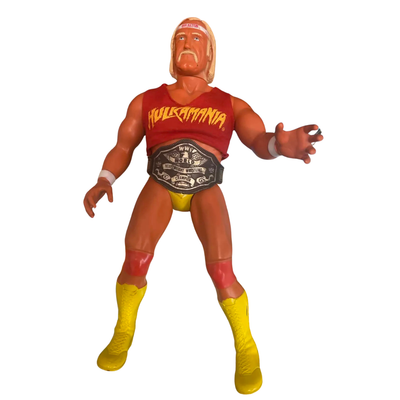Vintage 16” Hulk Hogan LJN WWF Wrestling Figure w/ Belt & Hulkamania Shirt 1980s