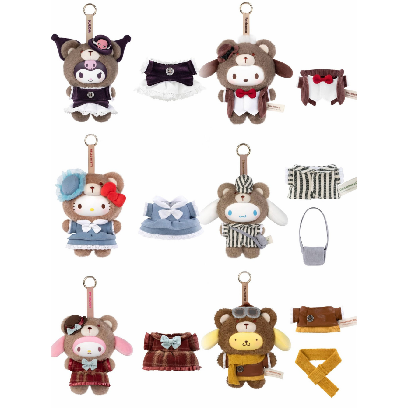 Hello Kitty & Friends Afternoon Tea Vinyl Plush Series BB Asst