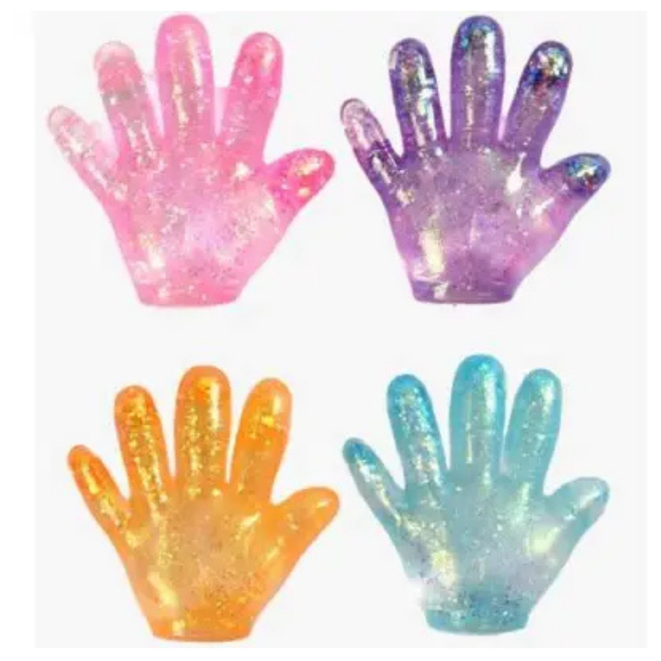 pinch family HAND squishy glitter