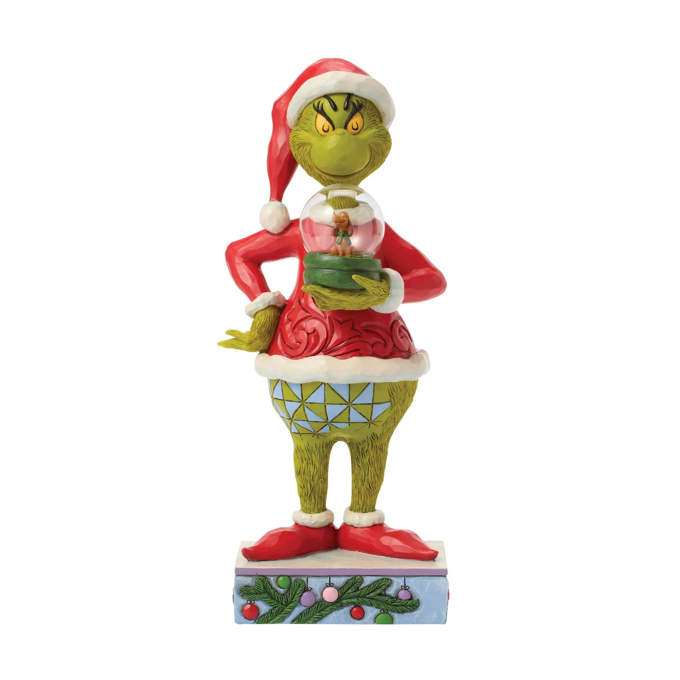 Grinch Holding Dome with Max