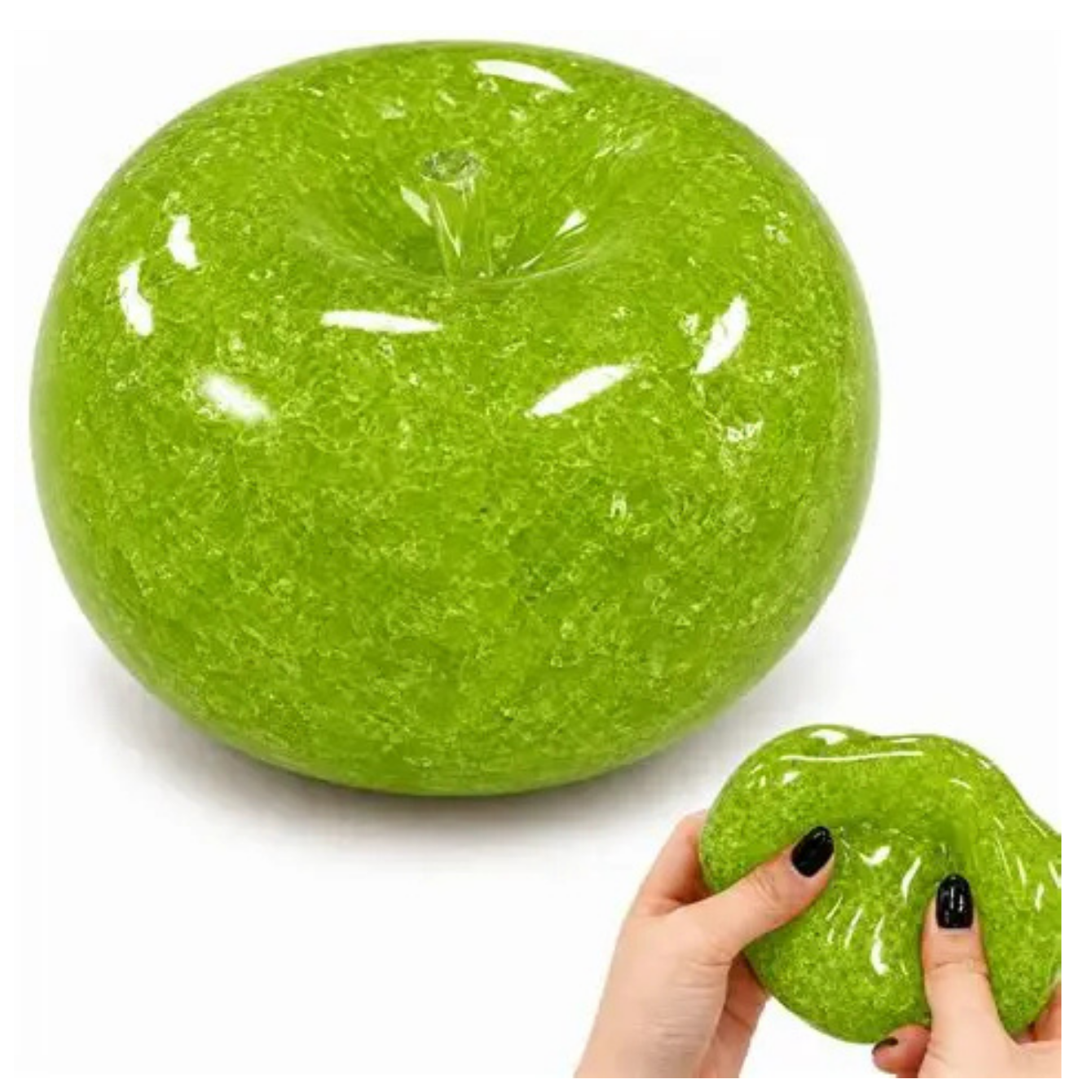 Slushy Apple Squish Toy. Pink, Green, or Red