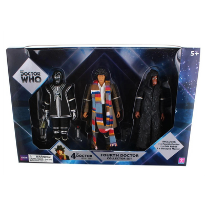 Doctor Who 5.5" Action Figure Set: 4th Doctor, D84, Decayed Master