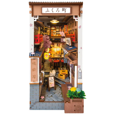 Rolife Sakura Wine Alley DIY Book Nook Shelf Insert TGB11