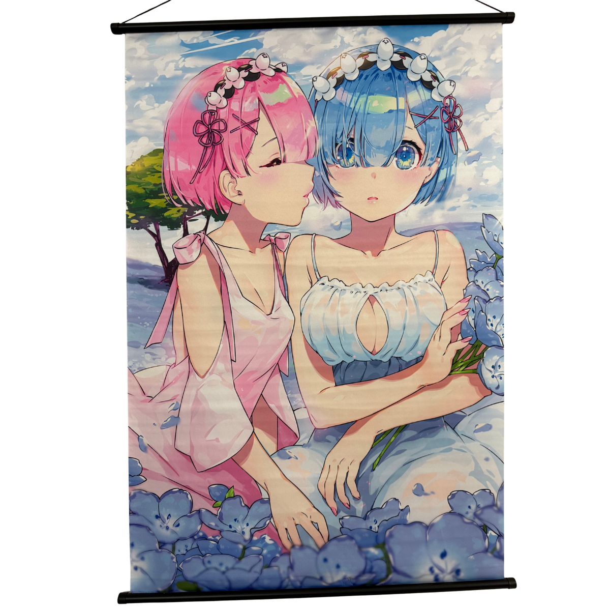 Re:Zero Rem and Ram Wall Scroll
