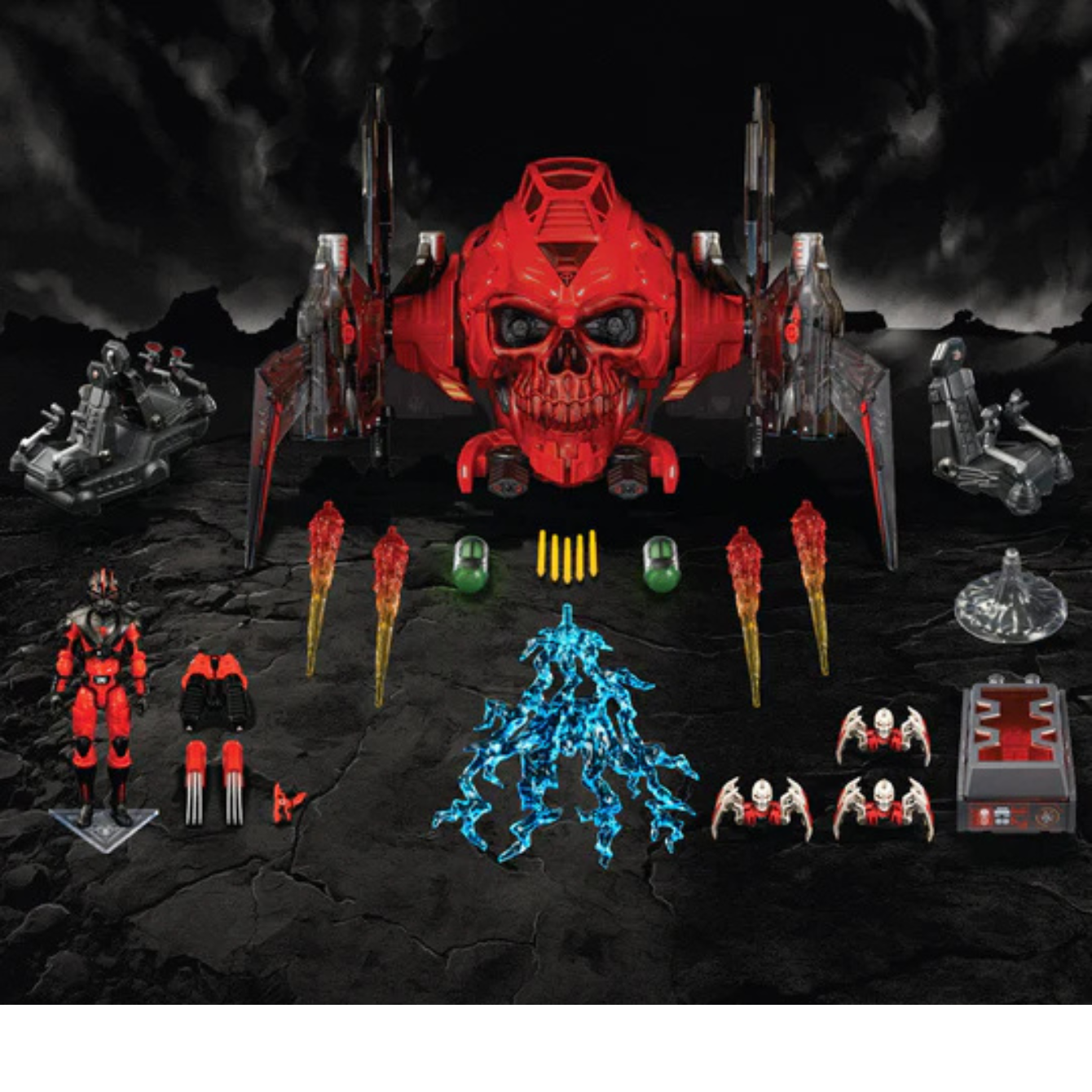 Red Shadows® ROBOSKULL MKII with 4" BLOOD WOLF