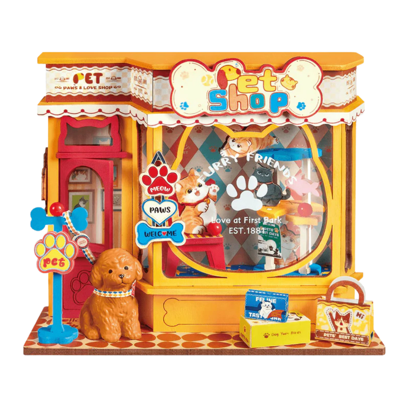 Rolife Pawfect Pet Shop DIY Miniature House