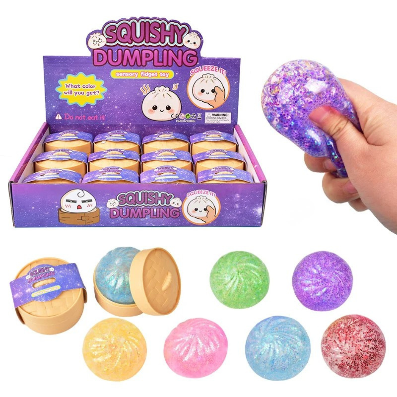 Mini Glitter Water Bead Dumplings