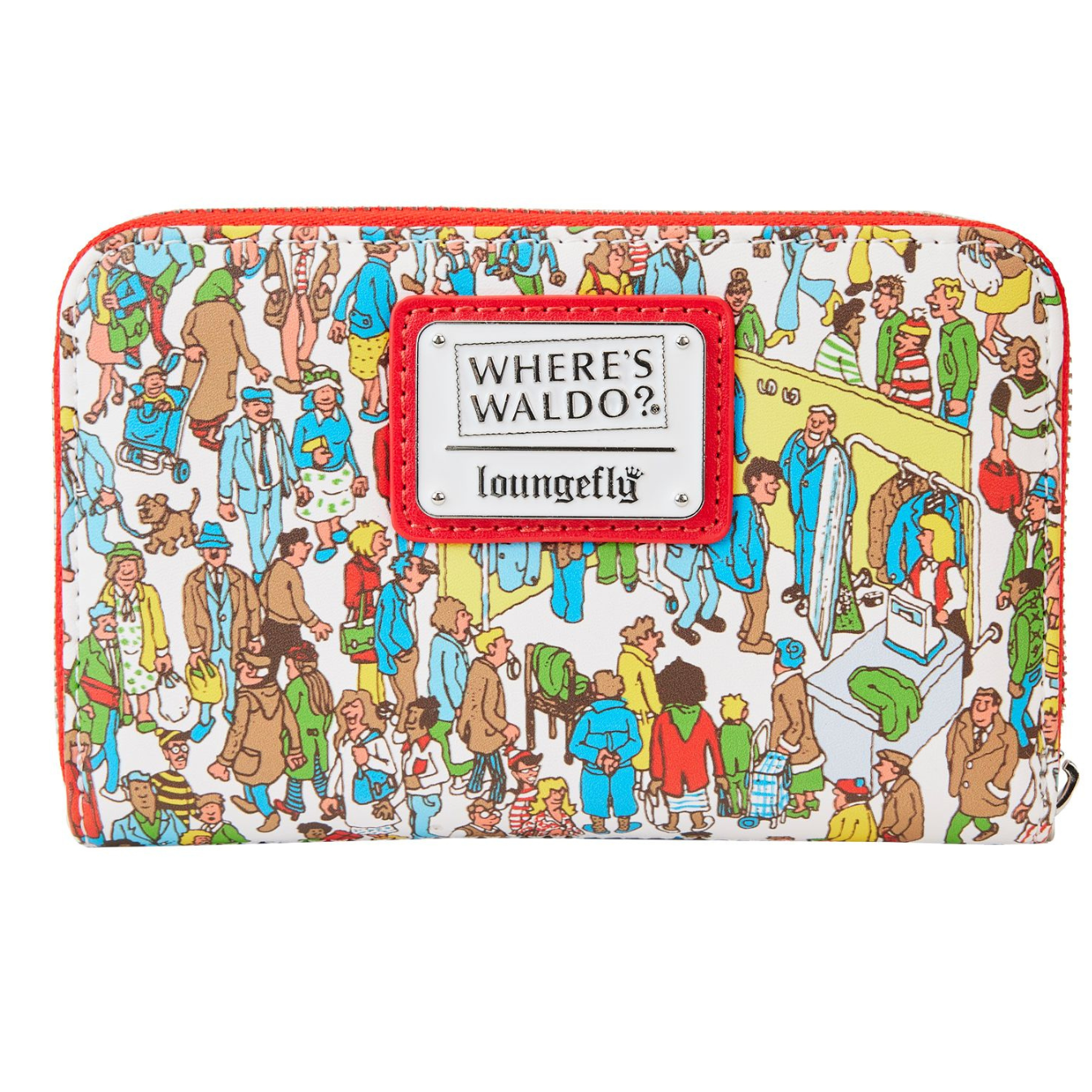 Loungefly Wheres Waldo AOP Zip Wallet