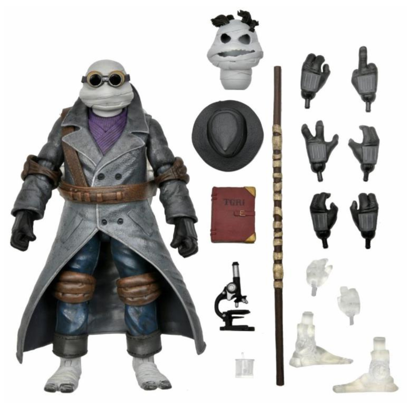 Universal Monsters x Teenage Mutant Ninja Turtles Ultimate Donatello as The Invisible Man