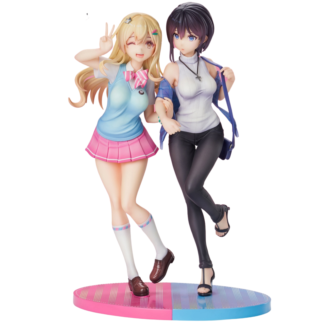 1/7 Oshi no Love yori Koi no Love: Ren Furutachi & Akuru Hayahoshi Figure