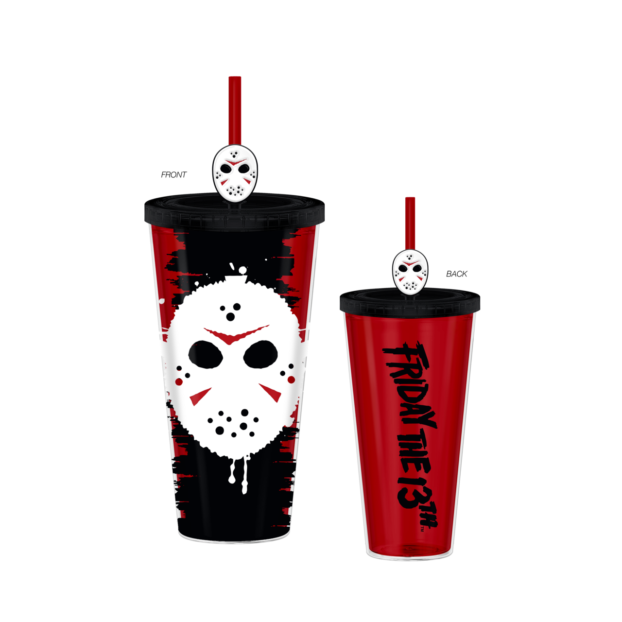 Friday the 13th SPLATTER MASK 24oz Plastic Cold Cup