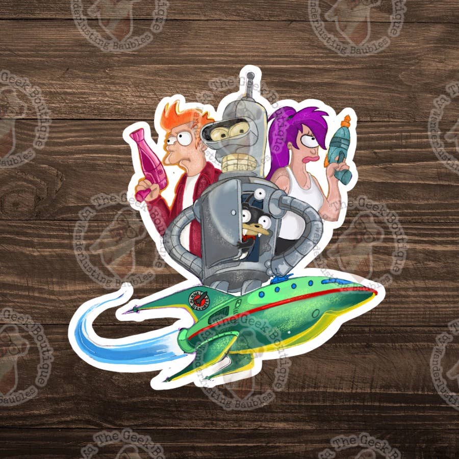 3" Vinyl Future Rama Cartoon Comedy Animated Sticker