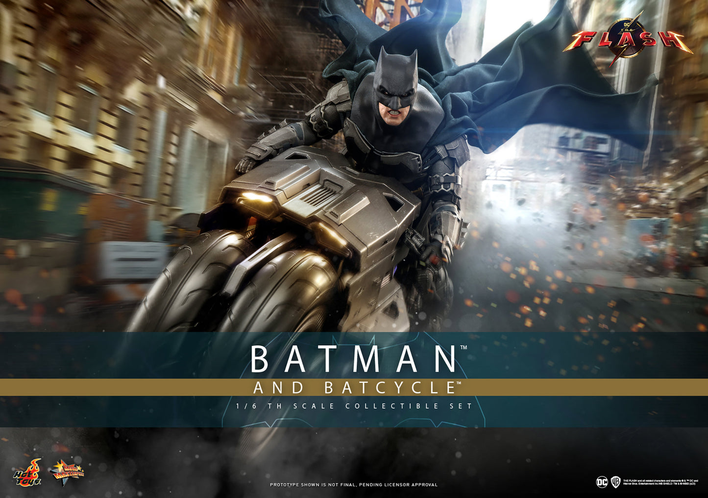 Batman and Batcycle Sixth Scale Figure Set