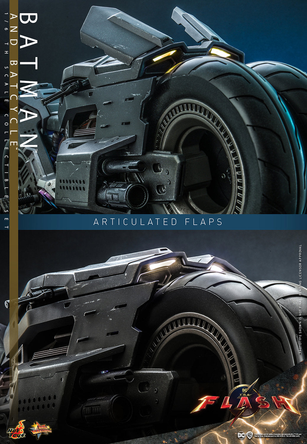 Batman and Batcycle Sixth Scale Figure Set
