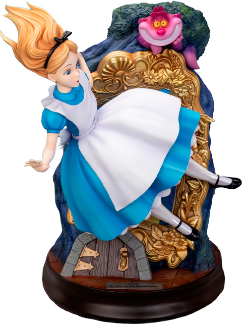 PRE-ORDER Beast Kingdom Disney Alice & The Cheshire Cat Statue