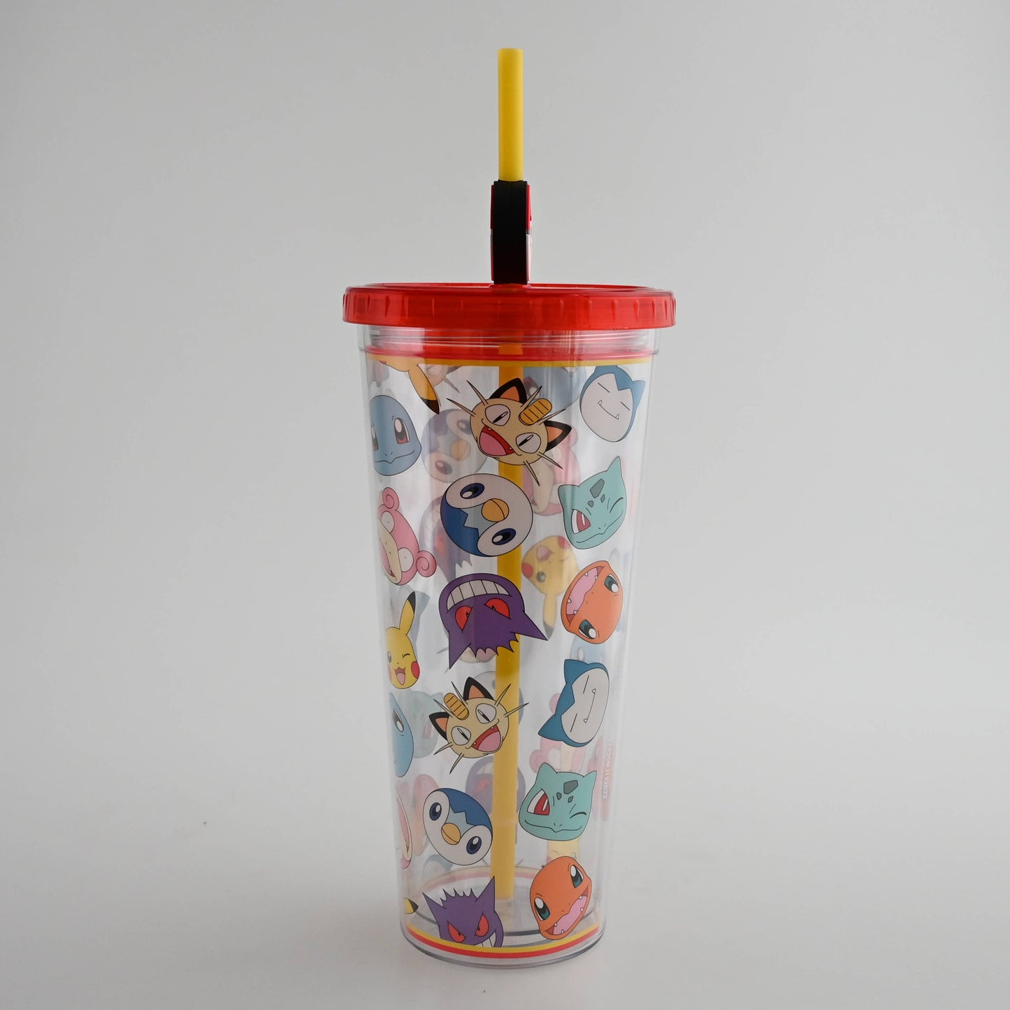 Pokemon Multi Character Head Toss AOP 24oz Plastic Cold Cup