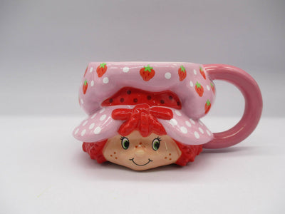 Strawberry Shortcake Head Ceramic 3D Sculpted Mug