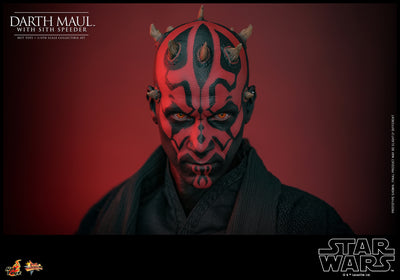 PRE-ORDER Darth Maul with Sith Speeder Sixth Scale Figure Set