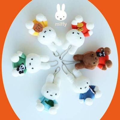 Limited Miffy Plush with lovely animal Keychain Bag Charm