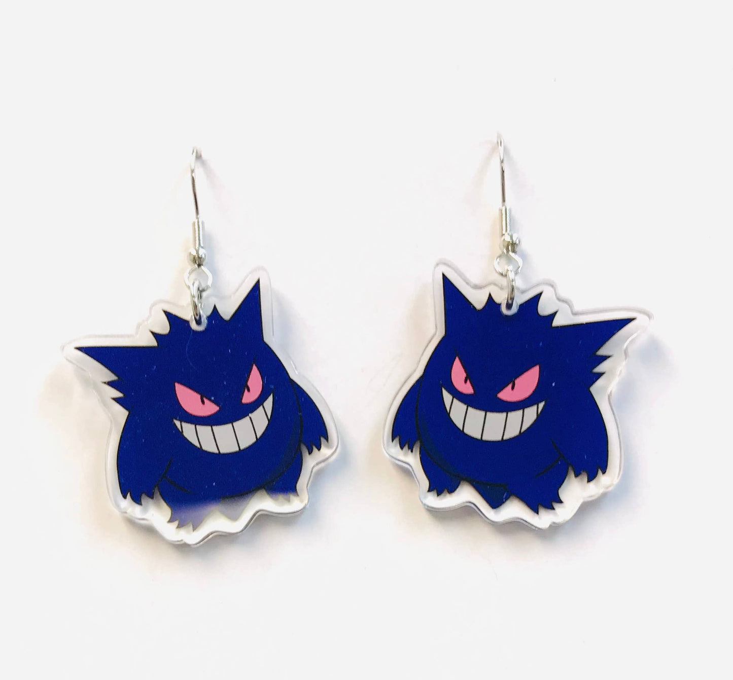 Acrylic Halloween PURPLE Ghost Earrings Dangle