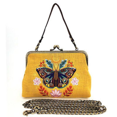 Moon Moth Vintage Kisslock Bag