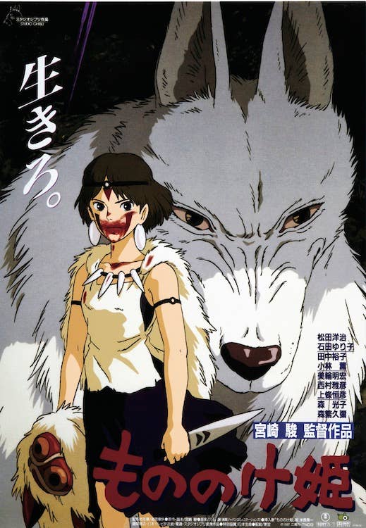 Princess Mononoke Anime One Sheet Movie Poster Size 24X36