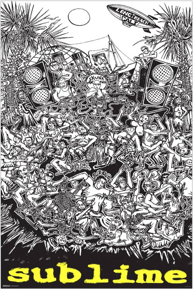 Sublime - Cartoon - 24x36 Poster