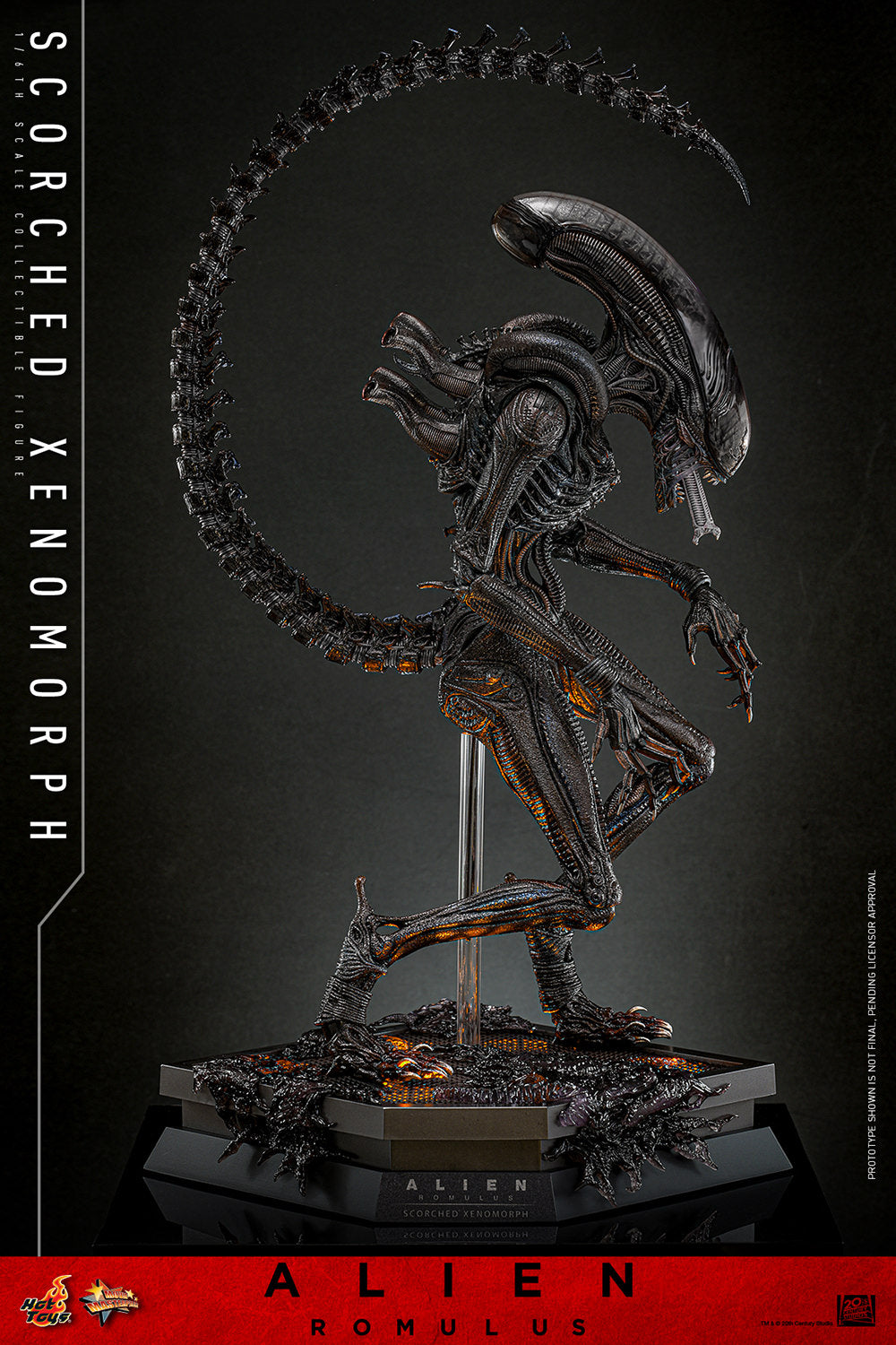 PRE-ORDER Scorched Xenomorph Sixth Scale Figure Hot Toys