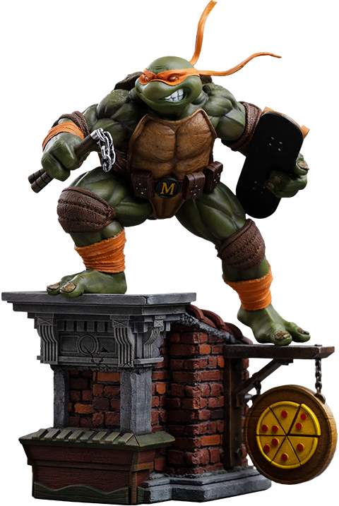 PRE-ORDER Iron Studios Teenage Mutant Ninja Turtles Michelangelo Unleashed Art Scale 1:10 Statue